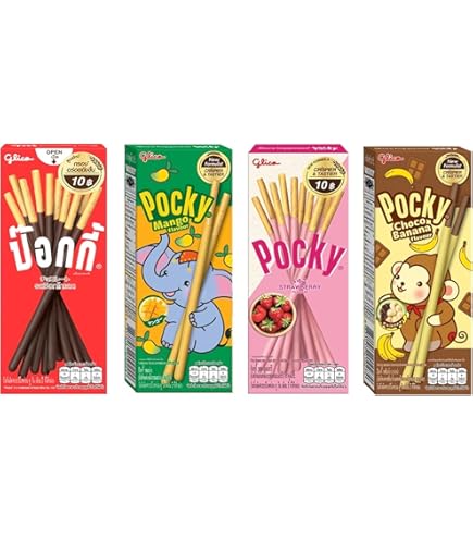 Amazon.com: Pocky Crushed Fruits & Nuts Variety Pack – 5 Flavors